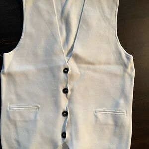 Zara Cream Textured Vest